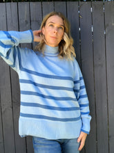 Load image into Gallery viewer, Ingrid Blue Stiped Jumper
