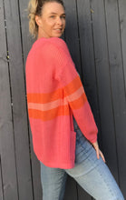 Load image into Gallery viewer, Daisy Striped Cardigan Pink
