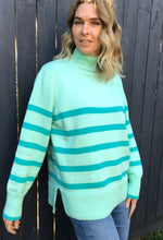 Load image into Gallery viewer, Ingrid Green Striped Jumper
